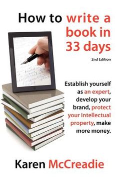 portada how to write a book in 33 days (en Inglés)