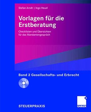 portada Vorlagen für die Erstberatung - Gesellschafts- und Erbrecht: Checklisten und Übersichten für das Mandantengespräch (in German)