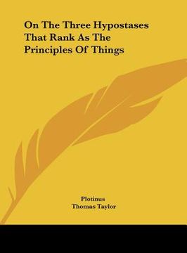 portada on the three hypostases that rank as the principles of things