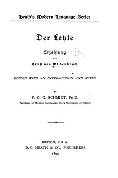 portada Der letzte (German Edition)