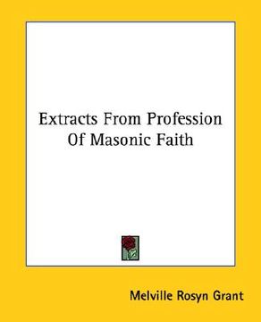 portada extracts from profession of masonic faith (in English)