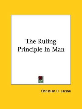 portada the ruling principle in man (en Inglés)