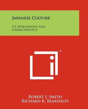 portada japanese culture: its development and characteristics (en Inglés)