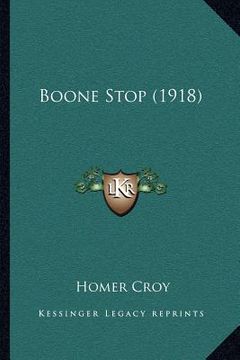 portada boone stop (1918) (en Inglés)