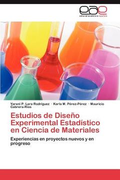 portada estudios de dise o experimental estad stico en ciencia de materiales (en Inglés)