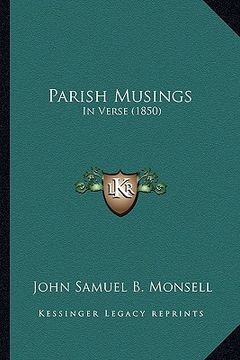 portada parish musings: in verse (1850) (en Inglés)