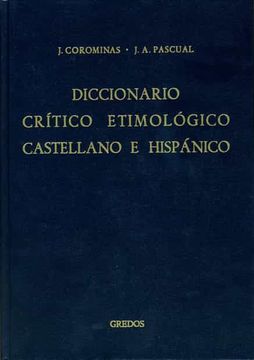 portada Diccionario Critico Etimologico Castellano e Hispanico