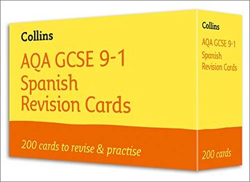 portada Aqa Gcse 9-1 Spanish Vocabulary Revision Cards: Ideal for Home Learning, 2022 and 2023 Exams (Collins Gcse Grade 9-1 Revision) (in English)