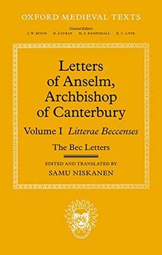 portada Letters of Anselm, Archbishop of Canterbury: Volume i: 1 (Oxford Medieval Texts) 