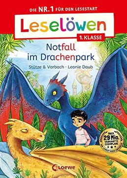 portada Leselöwen 1. Klasse - Notfall im Drachenpark: Die nr. 1 für den Lesestart - mit Leselernschrift Abezeh - Erstlesebuch für Kinder ab 6 Jahren (en Alemán)