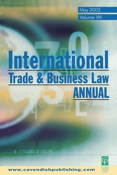 portada international trade and business law review: volume viii (en Inglés)