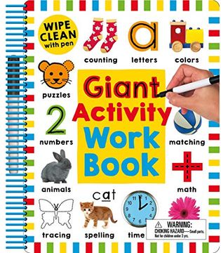 portada Wipe Clean: Giant Activity Workbook (Wipe Clean Activity Books) (en Inglés)