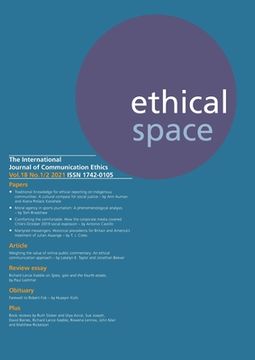 portada Ethical Space Vol.18 Issue 1/2 (en Inglés)