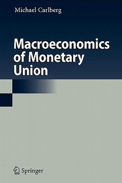 portada macroeconomics of monetary union (in English)