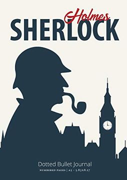 portada The Sherlock Holmes Dotted Bullet Journal: Medium a5 - 5. 83X8. 27 (en Inglés)