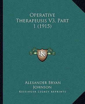portada operative therapeusis v3, part 1 (1915)