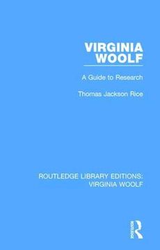 portada Virginia Woolf: A Guide to Research (Routledge Library Editions: Virginia Woolf) (in English)