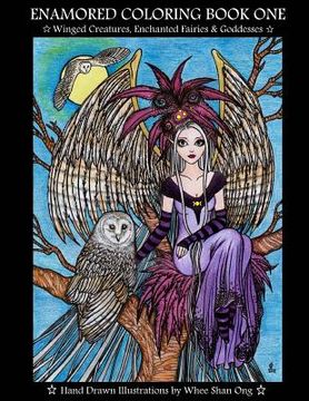 portada Enamored Coloring Book One: Winged Creatures, Enchanted Fairies and Goddesses