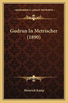 portada Gudrun In Metrischer (1890) (en Alemán)