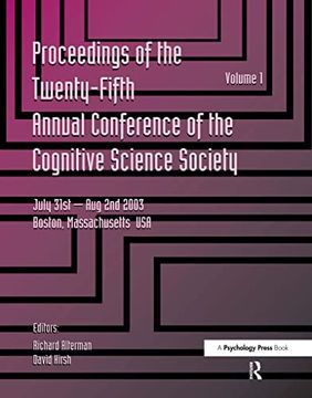 portada Proceedings of the 25Th Annual Cognitive Science Society: Part 1 and 2 (Cognitive Science Society (Us) Conference (en Inglés)