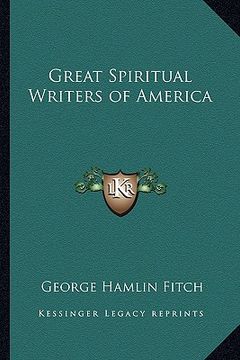 portada great spiritual writers of america (in English)