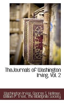 portada thejournals of washington irving, vol. 2