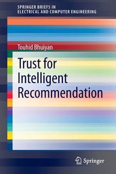 portada trust for intelligent recommendation