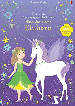 portada Mein Erstes Anziehpuppen-Stickerbuch: Elisa, das Kleine Einhorn (in German)