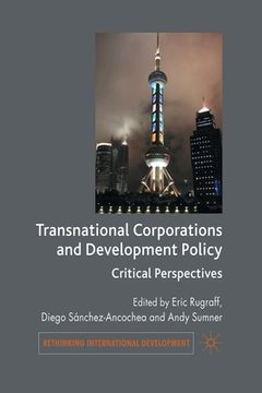 portada Transnational Corporations and Development Policy: Critical Perspectives
