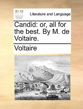portada candid: or, all for the best. by m. de voltaire. (in English)