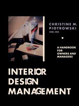 portada interior design management: a handbook for owners and managers (en Inglés)
