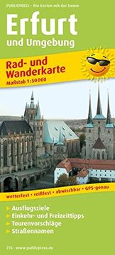portada Rad- und Wanderkarte Erfurt und Umgebung 1: 50 000 (en Alemán)