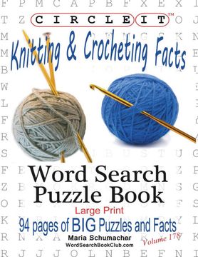 portada Circle it, Knitting & Crocheting Facts, Word Search, Puzzle Book (en Inglés)