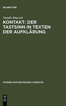 portada Kontakt: Der Tastsinn in Texten der Aufklärung (en Alemán)