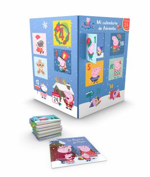 portada Mi Calendario de Adviento (Peppa Pig): Incluye 24 Libros Para que Niños y Niñas Cuenten los Días que Quedan Para Navidad