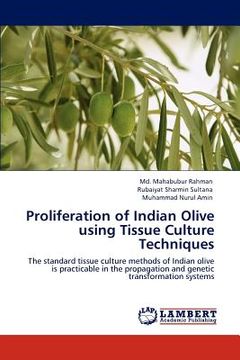 portada proliferation of indian olive using tissue culture techniques (en Inglés)