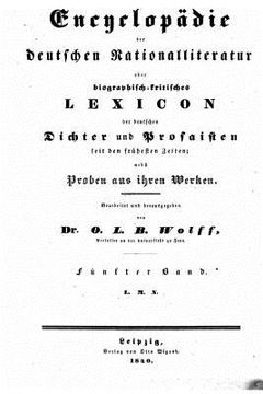 portada Encyclopädie der deutschen Nationalliteratur (en Alemán)