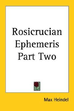 portada rosicrucian ephemeris part two (en Inglés)