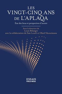 portada Les vingt-cinq ans de l'APLAQA: État des lieux et perspectives d'avenir (en Francés)