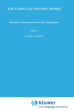 portada exclusive economic zones: resources, opportunities and the legal regime (en Inglés)