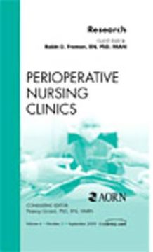 portada Research, an Issue of Perioperative Nursing Clinics: Volume 4-3 (en Inglés)