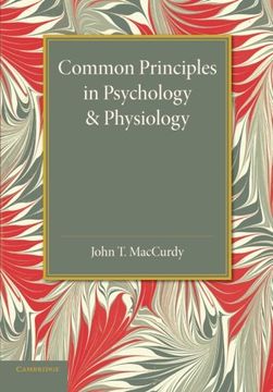 portada Common Principles in Psychology and Physiology (in English)