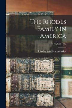 portada The Rhodes Family in America; 1, no.1, yr.1919