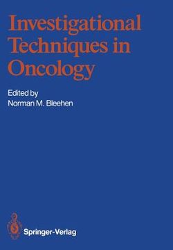 portada Investigational Techniques in Oncology (in English)