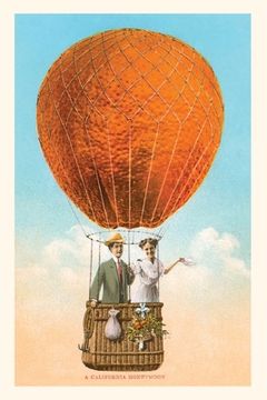 portada The Vintage Journal California Honeymoon, Couple in Orange Balloon (en Inglés)