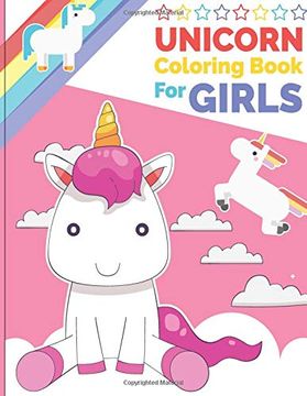 portada Unicorn Coloring Book for Girls: Unicorn Coloring and Activity Book for Kids (Volume 3) (en Inglés)