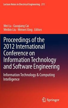 portada proceedings of the 2012 international conference on information technology and software engineering: information technology & computing intelligence (en Inglés)
