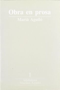 portada Marià Aguiló. Obra en Prosa