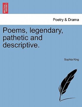 portada poems, legendary, pathetic and descriptive. (en Inglés)