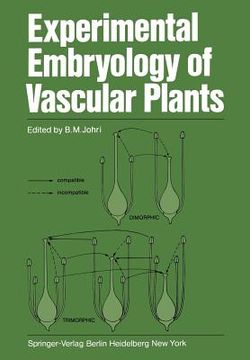 portada experimental embryology of vascular plants (en Inglés)
